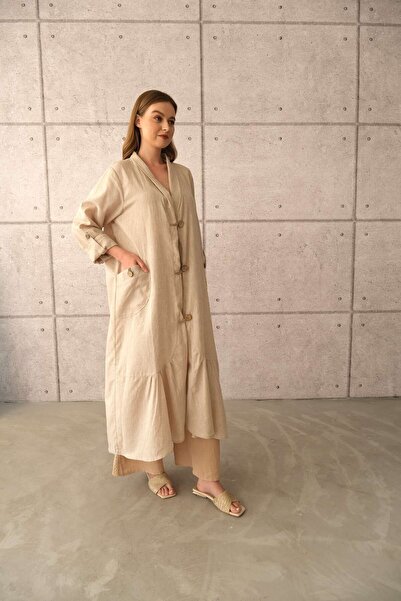 SARE ERKMEN Beige Kimono & Kaftan