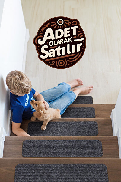Stepmat Halıfleks Mega Rip Kaymaz Kauçuk Tabanlı Zemine Tutunan Merdiven Pasp...