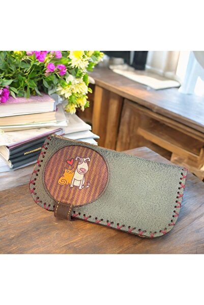 Şaşıkedi Otantik El İşçiliği Tasarım Para Cüzdanı Hediye Kedi ve Köpek