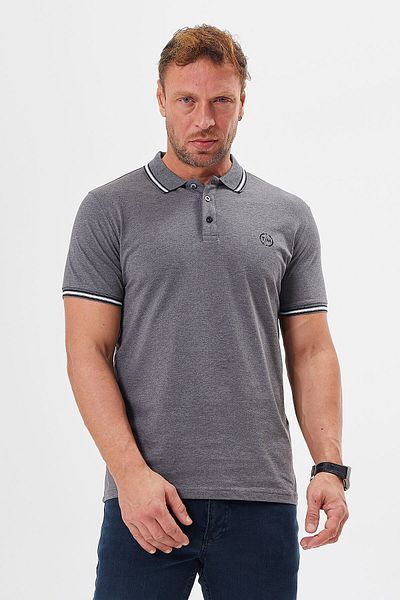 Tony Montana Regular Fit Polo Neck T-Shirt - Buttoned