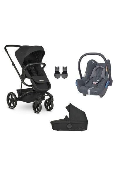 Easywalker Harvey3 Bebek Arabası Shadow Black Üçlü Set