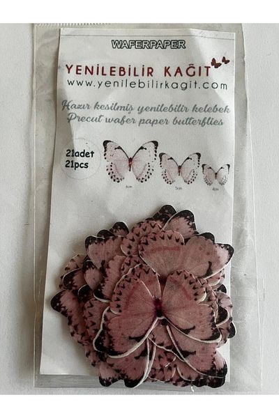 Yenilebilir Kağıt Wafer paper Ready Cut Butterflies