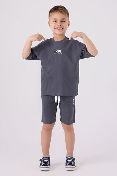 U.S. Polo Assn. Boy's Gray Bermuda Suit