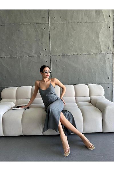 YouLikeButik Washable Slit Strap Dress