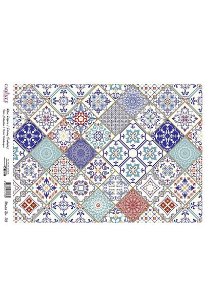 Cadence 2 Pieces Model 715 - Brass Paper Decopage