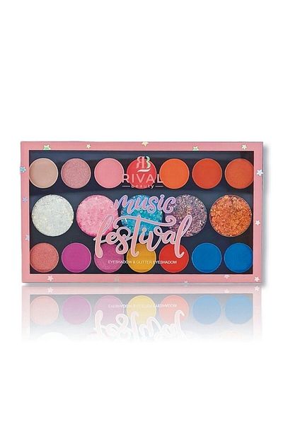 Rival Beauty 19-Piece Eyeshadow Palette Rb - Music Festival - 035