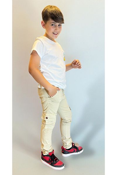 ZAYKA 3-12 Years Cargo Pocket Trousers