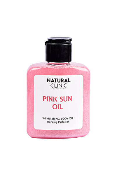 NATURAL CLİNİC Pembe Simli Bronzlaştırıcı Güneş Yağı
