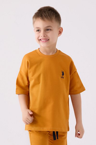 U.S. Polo Assn. Boy's Yellow Bermuda Suit