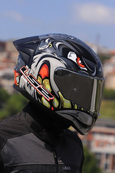 LS2 Rapıd 2 Race Spox Gri-kırmızı Kask