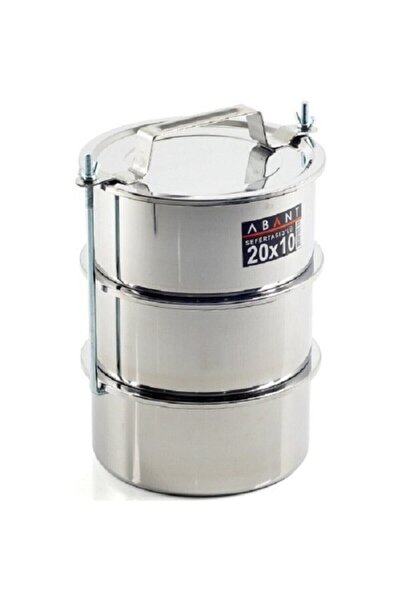 Abant Çelik Sefer Tası 20x10 3 Lü