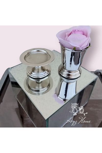 AYZ HOME Pink Velvet Rose Bucket - Turkish Delight Bowl, Coffee Side Presentation, Promise and Promise