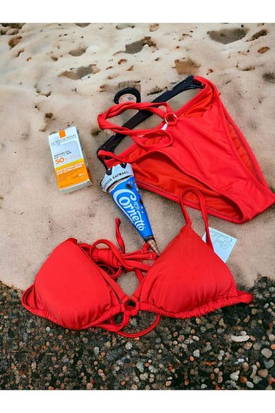 MGEStore Brazilian Triangle String Bikini Set (with sunscreen gift)