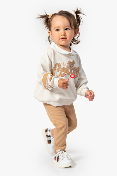 Jikko Baby طقم بنطلون ضيق للبنات الصغيرات من قطعتين 9038