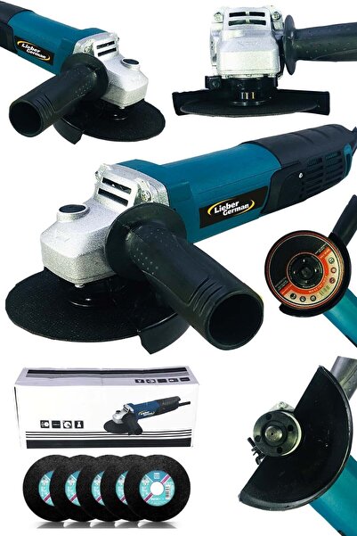 Lieber German 1800 Watt 115-125 Mm Tam Profesyonel Bakır Sargılı Sprel Taşlama Makinesi Avuç Içi Taşlama Makinesi