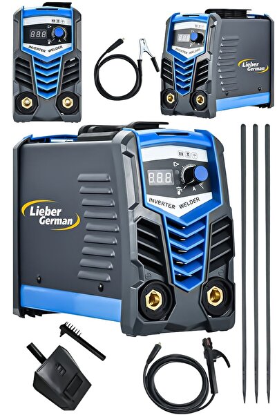 Lieber German 200 Amper Dijital Gösterge Çift Kart Soğutmalı El Tipi Çanta İn...