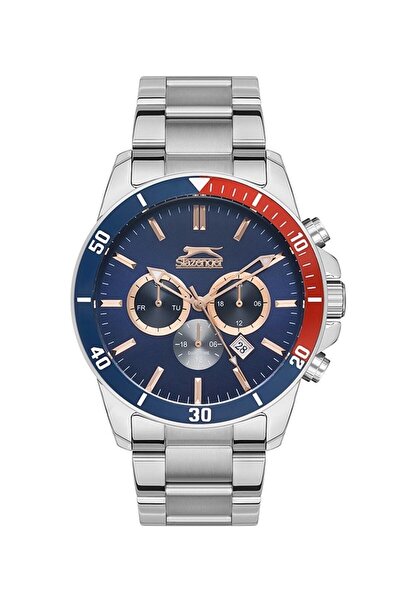 Slazenger SL.09.2147.2.06 Quartz Çelik Gri 45 mm Erkek Kol Saati