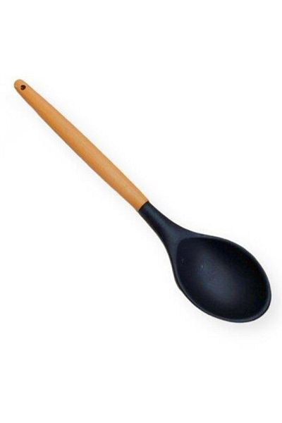 Kosova Black Bamboo Silicone Cooking Spoon - Slk-205