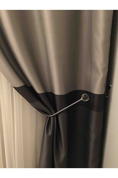 MGEHOME Kristal U Renso Fon Perde Bağlama Aparatı 1 Adet