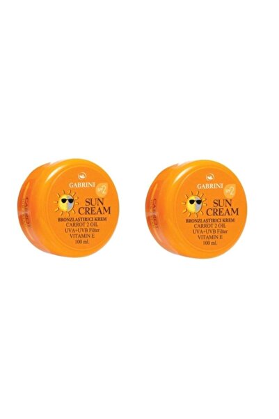 Gabrini Bronzlaştırıcı Havuç Güneş Kremi Spf 2 100 ml X 2