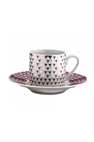 Kütahya Porselen Rüya 12 Piece Coffee Cup Set for 6 People 77512