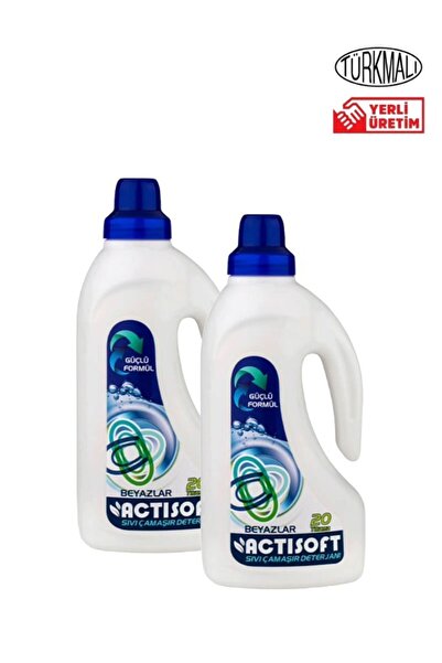 actisoft Sıvı Çamaşır Deterjanı Beyazlar Için 1500 ml X 2 Adet