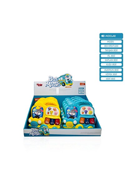 Genel Markalar IŞIKLI VE MÜZİKLİ OTOBÜS BEBEK PİYANOSU