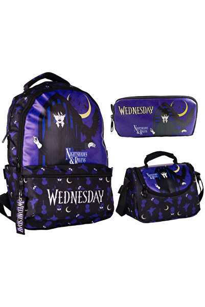 Famebag Wednesday Ilk Ve Ortaöğretim Okul Çantası Beslenme Çantası Ve Kalem Ç...