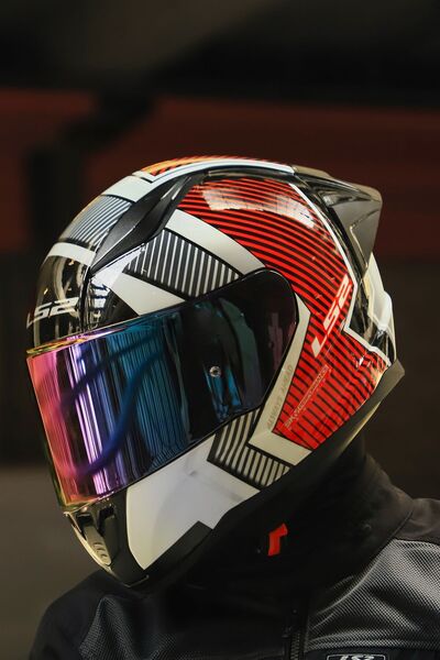 LS2 RAPID 2 Race EXTRA BEYAZ-KIRMIZI KASK