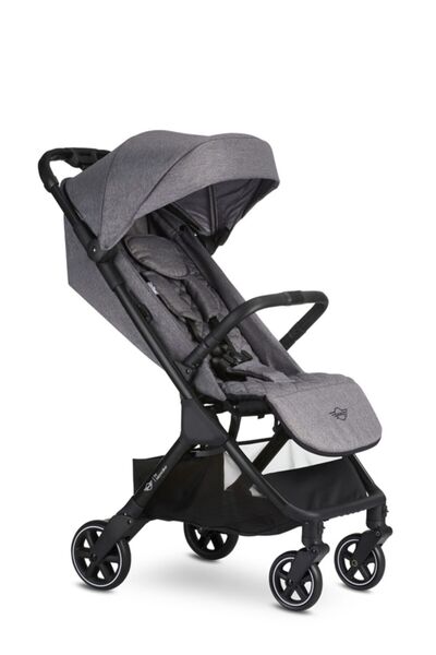 Delixa Mini by Buggy Snap One-Button Automatic Folding Cabin Size Baby Stroller Soho Gray