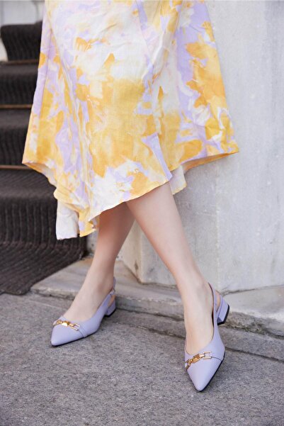 FOLLİNİ Черни дамски сандали на ток от естествена кожа