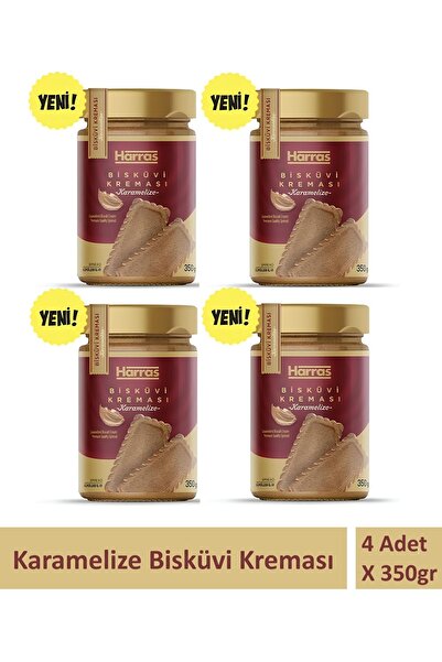 Harras Karamelize Bisküvi Kreması 350 gr X 4 Adet
