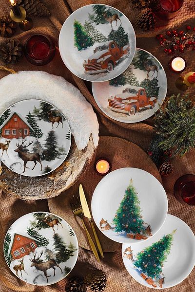 Kütahya Porselen Happiness 6 Piece Cake Set