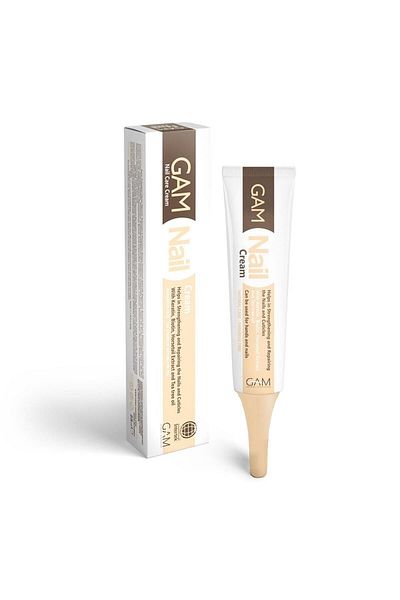 GAM Nail Care Cream, Strengthening and Repairing Cream for Nails and Surroundings with Creatine and Biotin 25ml