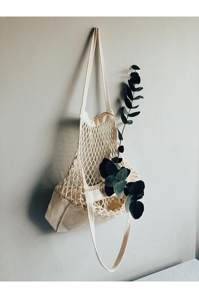 evdeneyoksa Cloth Base Mesh Bag