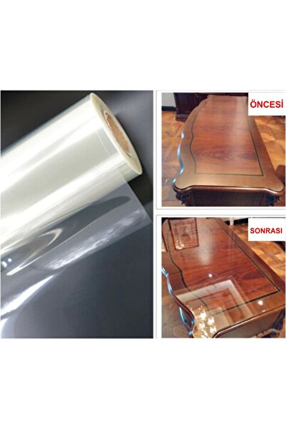 efekt reklam Mobilya, Masa Yüzeyi Kaplama Koruma Folyosu Ultra Parlak Şeffaf ...