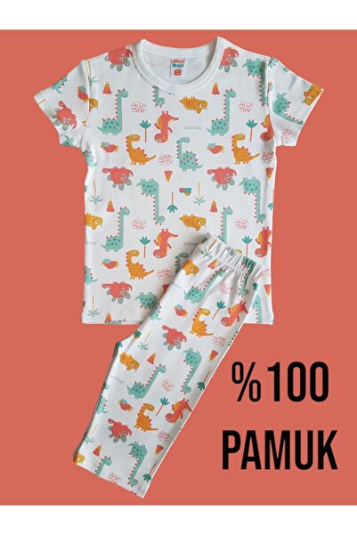 Çamaşır Bahçesi Set Capri pentru băiat - 100% bumbac, imprimat, cu model de d...