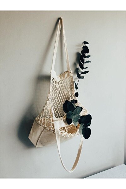 Tubeyd Makrome Bez Taban File Çanta