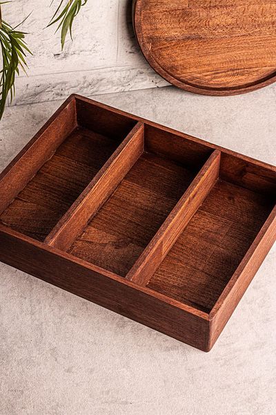Snippy Holdy Small - Drawer Cutlery Ladle Organizer 3 Compartment Drawer