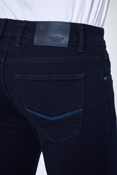 Walker London MEN'S JEANS 98% COTTON-2% ELESTNAN DENIM FABRIC