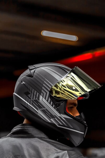 LS2 RAPID KRUISE MAT SİYAH-GRİ KASK