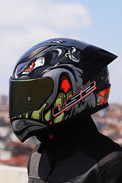 LS2 Rapıd 2 Race Spox Gri-kırmızı Kask