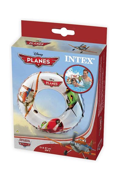 Intex عوامة سباحة قابلة للنفخ للأطفال من طائرات طائرات ديزني مقاس 61 سم للأعمار من 6 إلى 10 سنوات