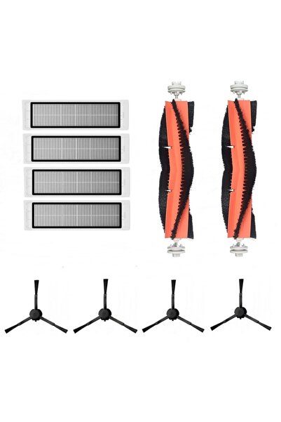 ibrush Dreame Z10 Pro 10 τεμάχια - Mega σετ με μαύρη πλαϊνή βούρτσα, συμβατό με το Z10 Pro