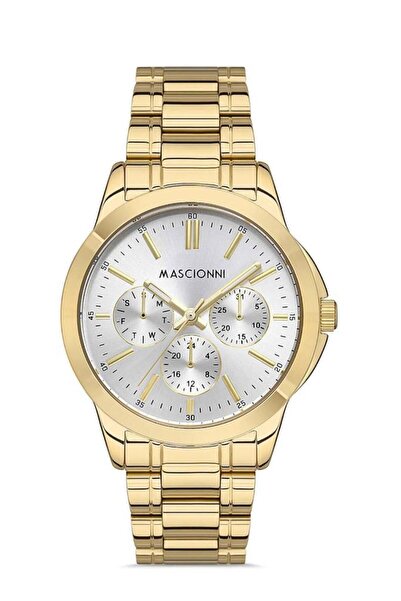 mascionni M.1.2146D.02 وظائف ساعة يد نسائية ذهبية سلبية