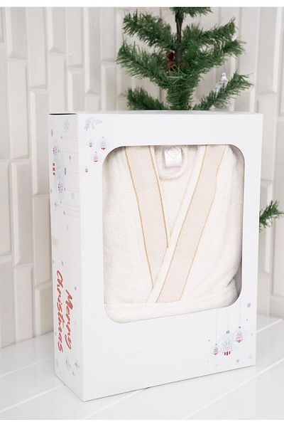 Baveno Μπουρνούζι με μοτίβο Unisex για ενήλικες - 100% βαμβάκι