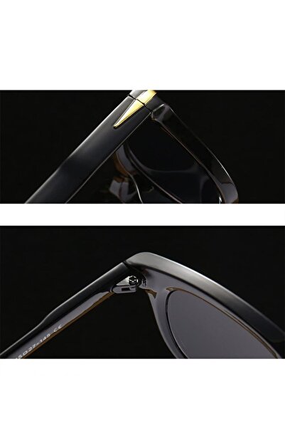 Polo55 Beqa Square Key Model Gold Metal Detailed Women's Sunglasses
