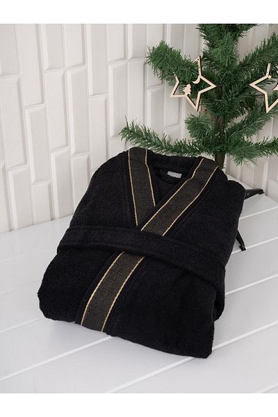 Baveno Μπουρνούζι με μοτίβο Unisex για ενήλικες - 100% βαμβάκι