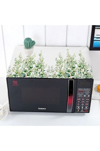 3D ELSE HALI 35x100cm Decorative Colorful Flower Patterned Microwave Oven Cover
