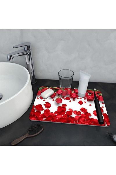 Else Dekor Organizator pentru baie, duș, șampon, săpun, ceașcă, periuță de dinți, covoraș de prezentare